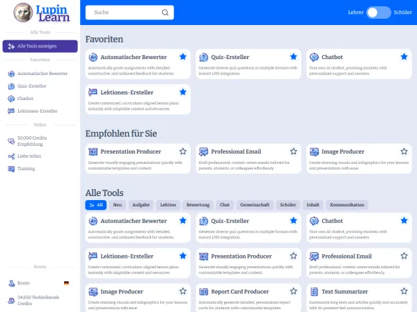 Lupin Learn KI-Tools
